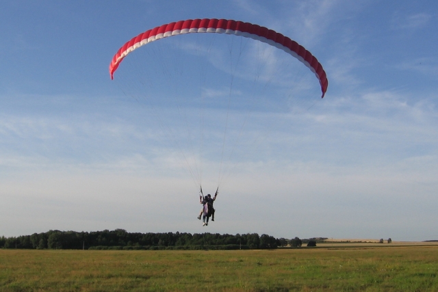  Aterrizaje del parapenle 